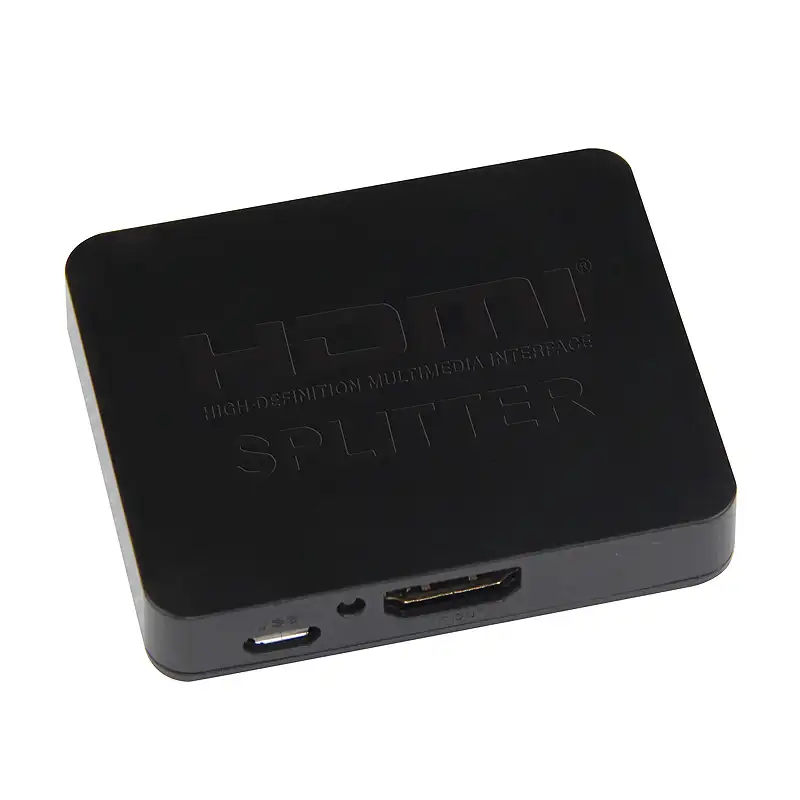 פלסטיק מעטפת מיני HDMI ספליטר זול סיטונאי V1.4 4K 2K 1 ב 2 מתוך 1x2 מתג 3D 1080P HDMI ממיר