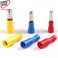 Bornes de connexion isolées mâles et femelles en PVC MPD FRD1.25-250 pour fils électriques à sertir