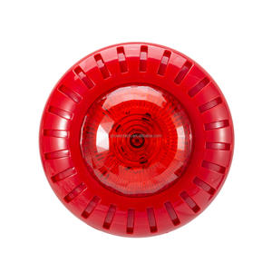 Sirène d'<span class=keywords><strong>alarme</strong></span> <span class=keywords><strong>incendie</strong></span> conventionnelle, klaxon/stroboscope, certifiée CE, matériau ABS, 24VDC, lumière stroboscopique multitonal, <span class=keywords><strong>alarme</strong></span> sonore et <span class=keywords><strong>visuelle</strong></span> - Product Image 3