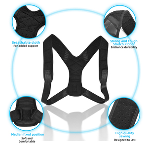 Clavicule orthèse respirant haut du dos Posture soutien correcteur taille personnalisée néoprène gilet unisexe sacs Logo personnalisé CK-JZD-04 <span class=keywords><strong>CHK</strong></span> - Product Image 1