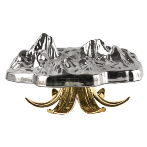 Posacenere Creativo <span class=keywords><strong>in</strong></span> Vetro e Metallo a Forma di <span class=keywords><strong>Montagna</strong></span> Innevata, Decorazione Artistica di Lusso <span class=keywords><strong>per</strong></span> <span class=keywords><strong>Casa</strong></span>, Club, Reception - Product Image 5