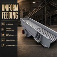 Alimentateur vibrant à débit uniforme pour les systèmes de concassage, de criblage et de traitement des agrégats