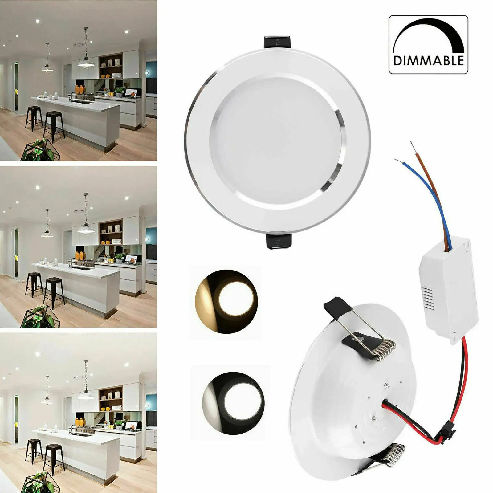 Pannello Da Incasso Da Incasso A Soffitto 3W 5W 7W 9W 12W 18W Luce Dimmable Ha Condotto La Luce da incasso