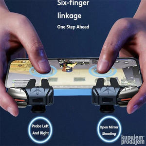 Hot Sale 6-Finger-Feuerknopf Mobile Gaming Trigger Shooter <span class=keywords><strong>Controller</strong></span> für PUBG Einfache Installation Ziel Joysticks <span class=keywords><strong>Game</strong></span> <span class=keywords><strong>Controller</strong></span> - Product Image 2