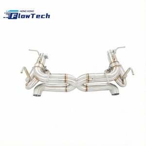 Sistema de Escape con Válvulas de Acero Inoxidable 304 con Tubo en X y Silenciador para Ferrari 458 Italia 4.5L V8 - Product Image 6