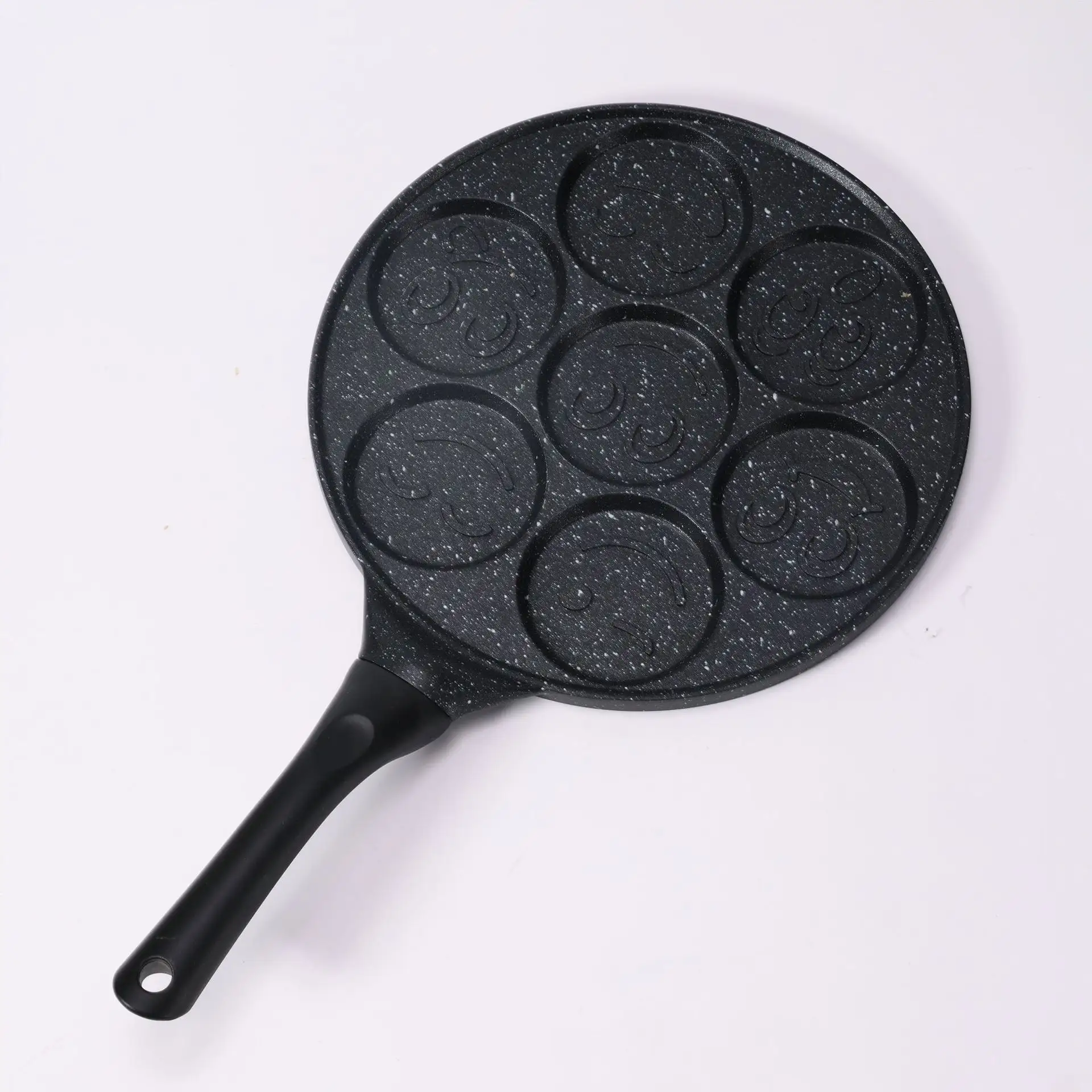 Nueva cocina 7 agujeros 26cm Mini panqueque sartén antiadherente Waffle hornear cocina tortilla huevo sartén