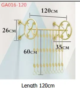 <span class=keywords><strong>Étagère</strong></span> et support de vêtements en métal noir bon marché d'usine pour magasin de vêtements au détail - Product Image 5