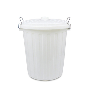 Cubo de basura de hotel para interiores duradero Cubo de basura de plástico cuadrado de gran tamaño con estructura superior abierta para restaurantes - Product Image 1