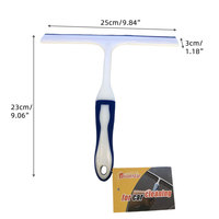 Nettoyeur de vitres à grattoir souple avec poignée en plastique Raclettes d'essuie-glace pour le nettoyage des vitres de voiture