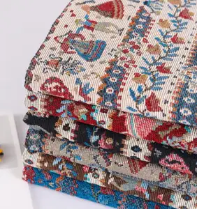 European-style terylene cotton yarn-dyed jacquard cloth skirt fashion coat cotton-coated children's fabric sand release