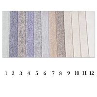 TengHui 2026 nouveau produit Polyester transparent 340 cm Double face aspect lin 100% occultant fil teint tissé rideau tissu en Stock