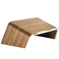 Support d'écran inclinable en bois de noyer et bouleau SAMDI pour ordinateur portable, support de rehaussement pour ordinateur