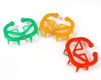 Cincin Hidung Sapi Anti-Menyusui Bahan Plastik Warna Oranye/Kuning/Hijau Yuyouyou Y-dnq1