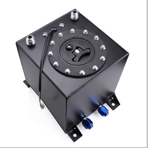 Universal 10L 2.5Gal Drift Race Aluminum Fuel Cell Tank With Fuel Level Sensor Quick Release Cap Mounting Bracket - Product Image 1