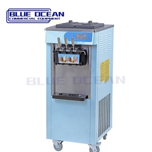 Máquina comercial de helado suave BLUE OCEAN al por mayor, de acero inoxidable, de pie, con tres boquillas, 1800W, para harina. - Product Image 3