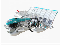 Haute efficacité 6 rangées manuel riz transplanteur Machine qualité paddy graines planteur ferme tracteur équipement moteur