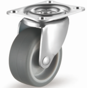 Rueda Giratoria para Carrito Pequeño de 1/1.25/1.5/2/2.5/3 Pulgadas, de TPR, Acero Inoxidable y Nylon, Europea, de Baja Resistencia y Bajo Ruido - Product Image 1