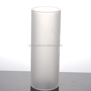 Sữa Thủ Công Trắng Mờ Màu Xi Lanh Thủy Tinh Ống Đèn Cove Ánh Sáng Bóng Râm - Product Image 1