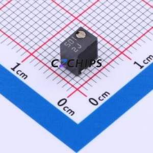 Resistencia Ajustable/Potenciómetro SM-43TW501 SMD-3P, Resistencia de 4.8x3.5mm, 500 Ohm, 10%, 250mW, 100ppm ℃ - Product Image 1