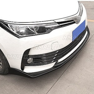 Para Toyota Corolla 2017-2018, Kit de carrocería con difusor y divisor de labio para parachoques delantero, negro brillante, pieza de modificación y protector de parachoques - Product Image 4