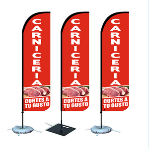 Publicidad entrega rápida caliente carnicería personalizada <span class=keywords><strong>carne</strong></span> promoción restaurante Comercio al aire libre exhibición playa lágrima plumas banderas - Product Image 1