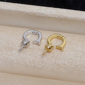 Pendentif boucle de carte en argent S925 pour femme, bijoux faits main avec plateau vide pour perles, accessoires 4370 - Product Image 3