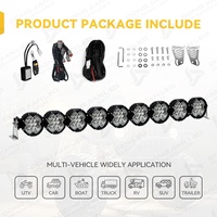 Barre lumineuse LED modulaire de 48 pouces, accessoires DRL ambre pour Polaris RZR Can Am Maverick X3 Defender Honda Talon UTV ATV 4X4
