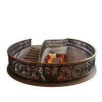 Rampe d'escalier décorative en métal de luxe, garde-corps en fer forgé sur mesure, design moderne pour escalier intérieur