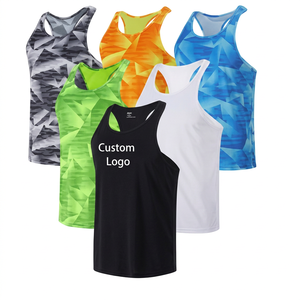 Débardeur de sport pour homme, imprimé sur mesure, sans manches, tricoté, coupe classique, séchage rapide, écologique, respirant, vente en gros - Product Image 1