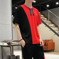 Heiße neue Modell Herrenmode Siebdruck Shirt mit Logo Farbe Herren Block Streetwear Mode T-Shirt