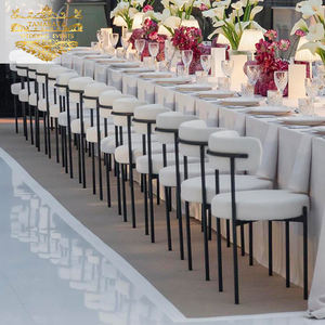 Silla de restaurante de banquete boda Hotel metal cojín Sherpa apilable - Product Image 2