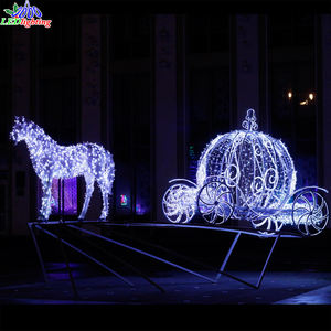 Классическая Карета для лошадей из тыквы, Золушки, рождественские украшения, карета для лошадей, свадебная карета для лошадей - Product Image 2