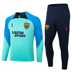 Luson wholesale quick dry breathable soccer uniforms soccer jersey original quality football tracksuits for men