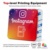 Etiqueta Adhesiva Impermeable y Resistente a la Intemperie para Tarjetas de Visita de PVC Reutilizable, Tarjeta de Membresía RFID, Código QR, NTAG213/215/216 NFC ISO 14443A