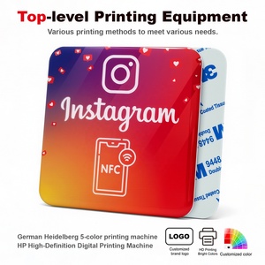 Etiqueta Adhesiva Impermeable y Resistente a la Intemperie para Tarjetas de Visita de PVC Reutilizable, Tarjeta de Membresía RFID, Código QR, NTAG213/215/216 NFC ISO 14443A - Product Image 3