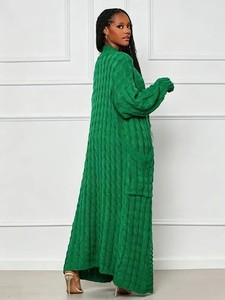 Felpa con Cappuccio Lunga, Comoda, Monocolore, Elegante e di Tendenza, Popolare in Primavera, Top da <span class=keywords><strong>Donna</strong></span> dal Taglio Ampio - Product Image 4