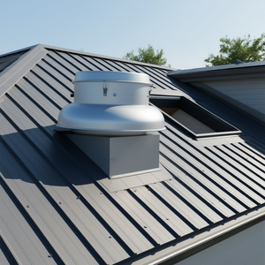 Ventilateur d'extraction de toit argenté 21 pouces en alliage d'aluminium 500/900 CFM pour grenier, garage, cuisine, salle de bain - Product Image 2