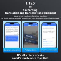Dispositif de traduction vocale numérique de poche, en ligne/hors ligne, multilingue, outil d'étude et de voyage, services de traduction électronique par IA