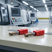 Fraise à queue sphérique en carbure monobloc 55HRC pour acier inoxydable et acier allié, fraises CNC à 2 dents