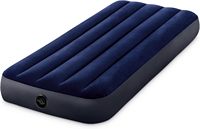 64756 Matelas pneumatique de camping pliable portable bleu 76cm X 1.91m X 25cm INTEX