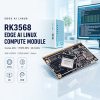 Module de calcul Edge AI Linux ARM Cortex A55 1 TOPS NPU 4K H.265 8 Go LPDDR4 128 Go EMMC Debian RK3568 SMARC System-on-Module