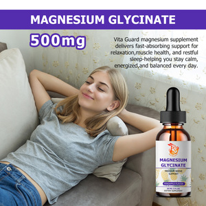 Gotas de Glicinato de Magnesio de Rápida Absorción, Favorecen la Recuperación Muscular y un Estado de Ánimo Tranquilo, Sin Alérgenos, Vegano, Suplemento para Adultos - Product Image 3