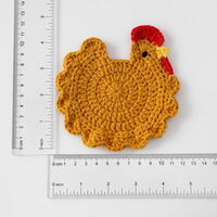 Meilleures ventes KIVA Lamb Rooster Coaster, dessous de plat en coton PP tissé à la main, style artistique simple, utilisation pour les fêtes