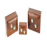 Urnas de Madera para Cremación de Mascotas, Estilo Americano Moderno, Color Marrón Natural, para Adultos, en Venta