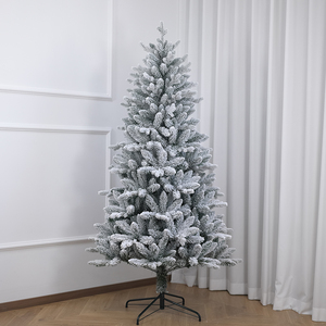 Snowy PE Mixed PVC Flocking Artificial Christmas <b>Tree</b> with Environmental Protection Material - Product Image 3
