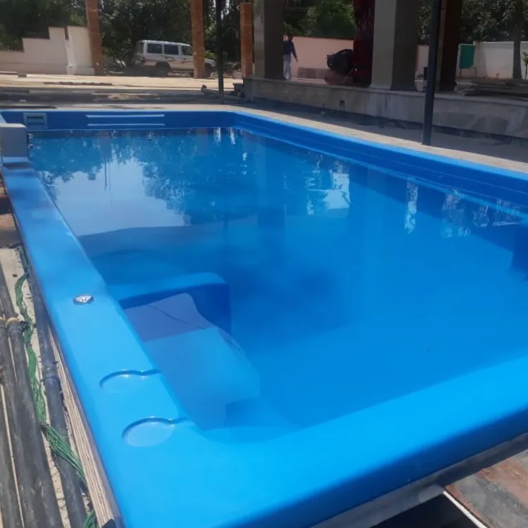 कस्टम लक्जरी फैमिली होम आधुनिक एफआरपी फाइबरग्लास स्विमिंग पूल की कीमतें इनग्राउंड स्विम स्पा स्विमिंग पूल