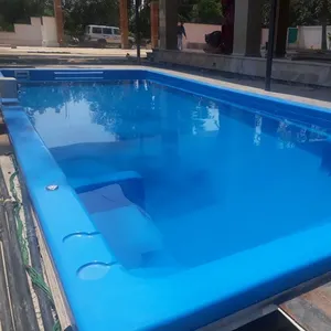 Maison familiale de luxe personnalisée piscine moderne en fibre de verre frp prix piscine creusée spa de nage