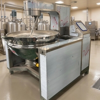 Industriële sanitaire papsoepketel met meng- en kookfunctie, gejackete ketel met planetaire roerder (100L-1000L)