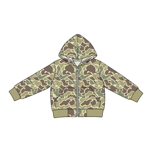Sweat à capuche en jean camouflage personnalisé pour bébés garçons avec poches zippées – Vêtements pour enfants en gros, boutique Southern Brothers Fashion, vêtements de chasse - Product Image 6