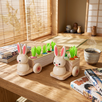 Jouets éducatifs en bois Montessori 3D, animaux de dessin animé, fruits, légumes, lapin, chariot à radis, pour enfants de 5 à 7 ans, unisexe